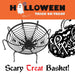 Sweet Bowl Spider Web Basket 3D Bowl With Legs Halloween Party - Black