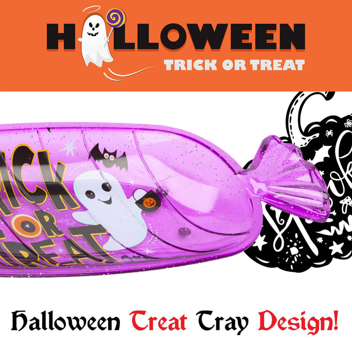 Halloween Sweet Tray Trick Or Treat Decal Halloween Party - Candy Dish