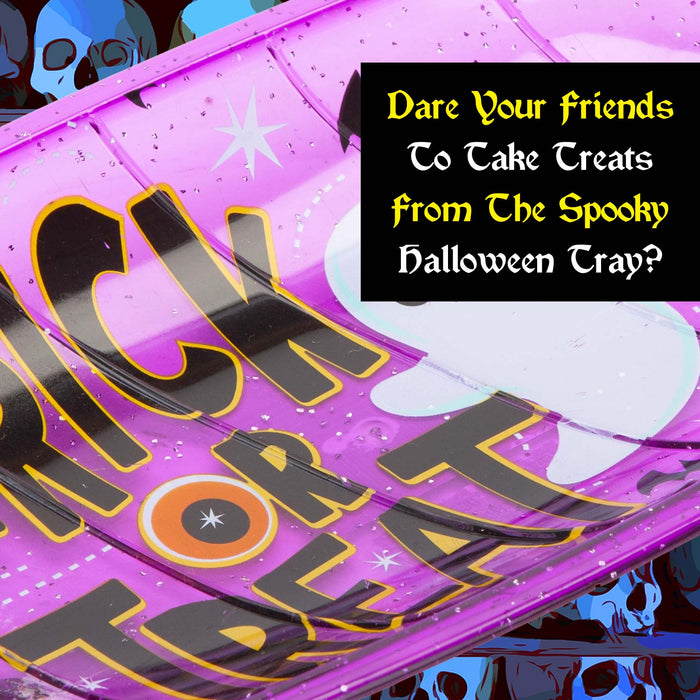 Halloween Sweet Tray Trick Or Treat Decal Halloween Party - Candy Dish