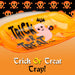 Halloween Sweet Tray Trick Or Treat Decal Halloween Party - Candy Dish Orange