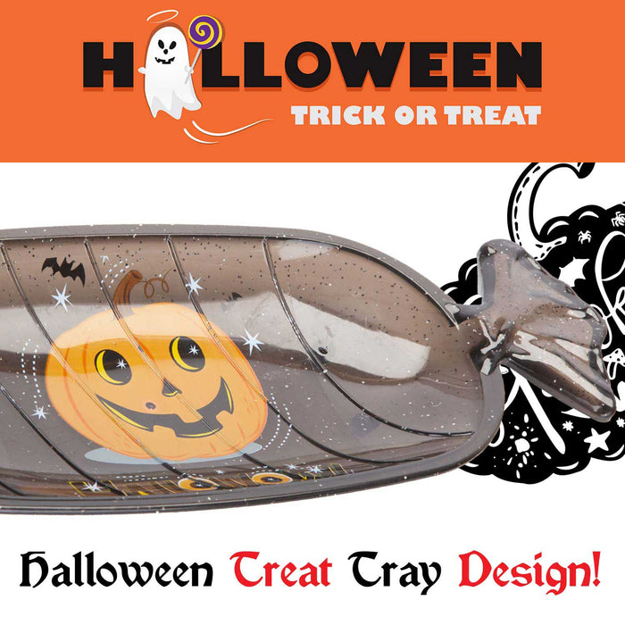 Halloween Sweet Tray Trick Or Treat Decal Halloween Party - Candy Dish Black