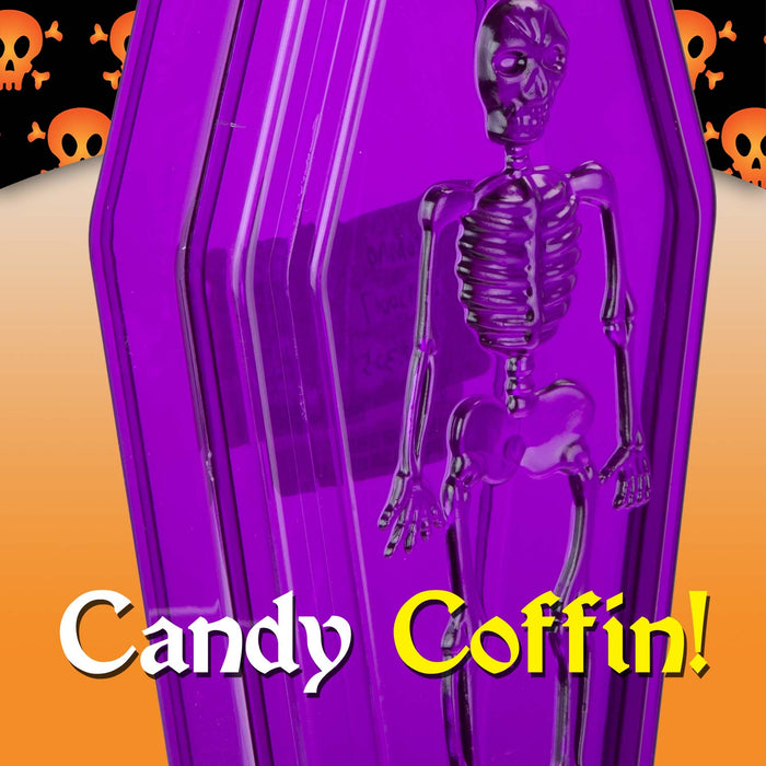 Halloween Sweet Bowl - Skeleton Coffin Box With Lid Scary Halloween