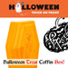 Halloween Sweet Bowl - Skeleton Coffin Box With Lid Scary Halloween Orange