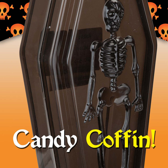 Halloween Sweet Bowl - Skeleton Coffin Box With Lid Scary Halloween Black