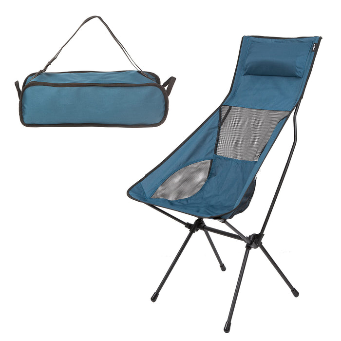 Pack Away Outdoor Portable Camping Chair (Blue)