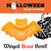 Orange 30cm Bat Bowl Scary Halloween Party - Haunted House