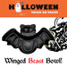 Black 30cm Bat Bowl Scary Halloween Party - Haunted House