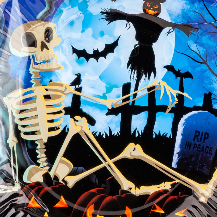Halloween Paper Plates - Graveyard 9” Party - Haunted House