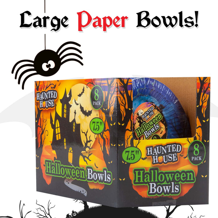 Halloween Paper Bowls - Graveyard ” Party - (8