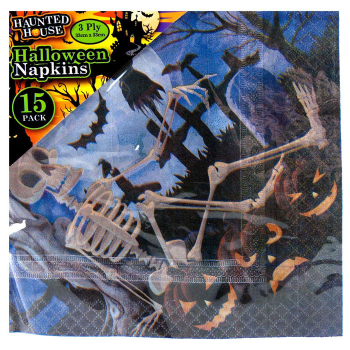 Halloween Napkins, Spooky Serviettes, Supplies, Novelty Napkins