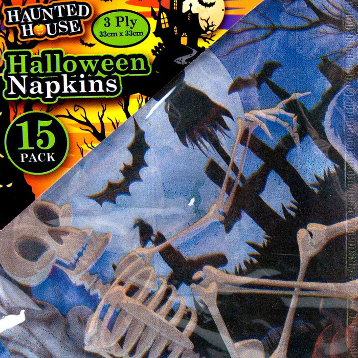 Halloween Napkins, Spooky Serviettes, Supplies, Novelty Napkins