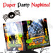 Halloween Napkins, Spooky Serviettes, Supplies, Novelty Napkins