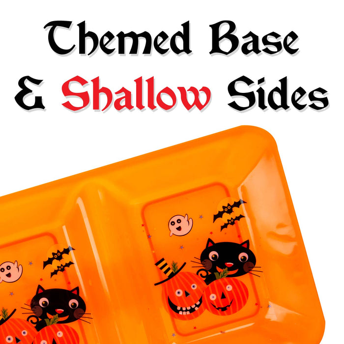 Halloween Tray Halloween Decal - Accessories, Novelty Tray, Party - Orange