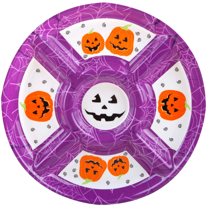 Halloween Dip Tray with Halloween Decals - Halloween Novelty Tray Party - Purple