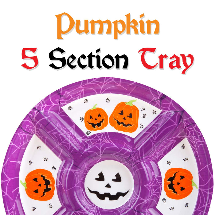 Halloween Dip Tray with Halloween Decals - Halloween Novelty Tray Party - Purple