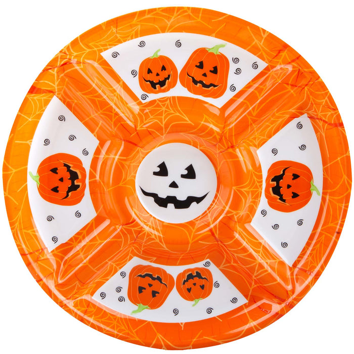 Halloween Dip Tray with Halloween Decals - Halloween Accessories Orange