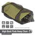 High Back Folding Camping Chair | 2 Set |Carry Bag | Forest Green