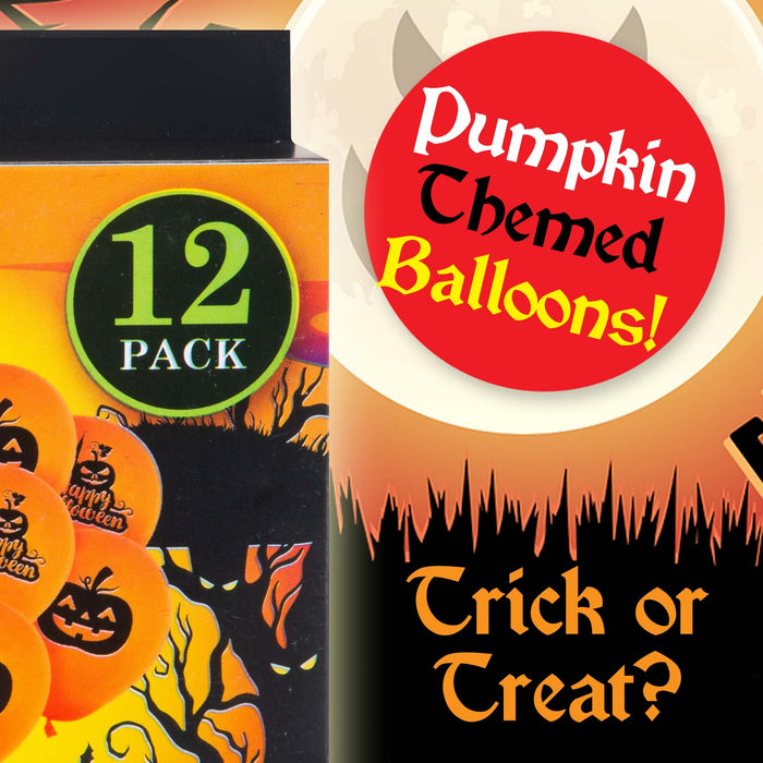 Halloween Balloons, Pumpkin Halloween Decorations, Halloween Party Supplies