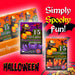 Halloween Lights 2 Pack, LED Fairy Decorations Purple Orange