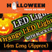 Halloween Lights 2 Pack, LED Fairy Decorations Purple Orange