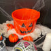 Halloween Candy Bucket Sweet Jumbo Loot Bucket Trick or Treat Bucket Orange