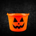 Halloween Candy Bucket Sweet Jumbo Loot Bucket Trick or Treat Bucket Orange