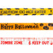 Halloween Tape Decoration Caution Tape, Zombie Zone, Happy Halloween 3m