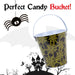 Halloween Sweets BucketTrick or Treat Tin Candy Bucket, Web