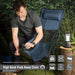 High Back Folding Camping Chair |Carry Bag  | Slate Grey