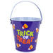 Halloween Sweets Bucket Tin Trick or Treat Candy Bucket, Trick or Treat Design