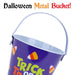 Halloween Sweets Bucket Tin Trick or Treat Candy Bucket, Trick or Treat Design