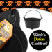 Halloween Sweets Bucket Black Cauldron, Candy Trick or Treat, Loot Bucket