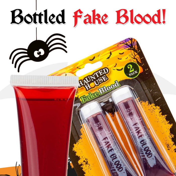 Fake Blood Halloween, Pack of 2, Pretend for Dress Up