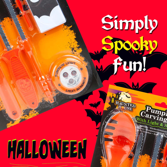 Halloween Pumpkin Carving Set and Stencils, Pumpkin Carving, Accessories,