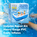 2m Jumbo Inflatable Rectangular Family Paddling Pool With Repair Kit