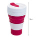 Collapsible Travel Cup, Spill Proof Pop Up Grande (Berry)