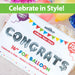 Silver Foil Congrats Balloon Letters 16" Metallic Party Decoration Kit