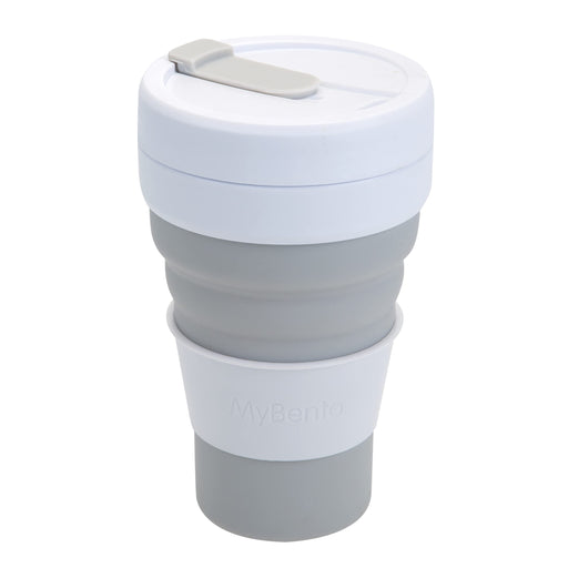 Collapsible Travel Cup, Spill Proof Pop Up Grande (Grey)