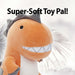 Orange T-Rex 60cm Plush - Oh So Soft Cute Fabric Dinosaur Toy