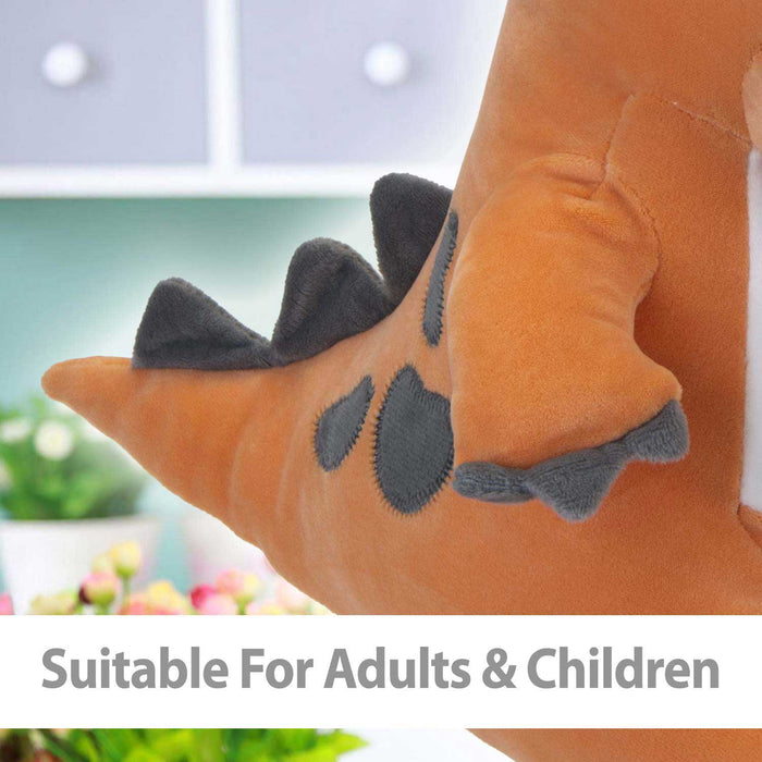 Orange T-Rex 60cm Plush - Oh So Soft Cute Fabric Dinosaur Toy