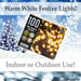 Multi Function 100 LED Lights (Mains Operated) in Warm White, Christmas Lights