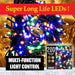 Multi Function 200 LED Lights (Mains Operated) in Multicolour, Christmas Lights