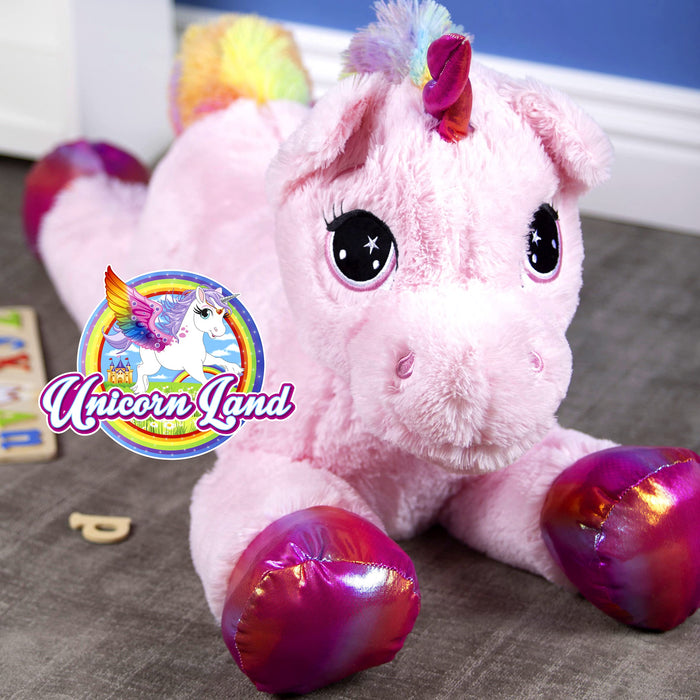 Premium Rainbow Plush Unicorn Soft Toy (60cm)