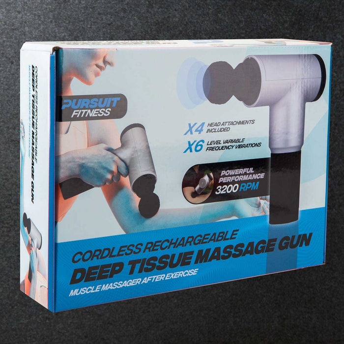 Deep Tissue Massage Gun with 4 Attachments