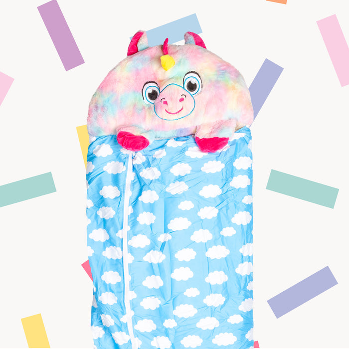 Plush Animal Cushion Sleeping Bag Unicorn (135 X 50cm)