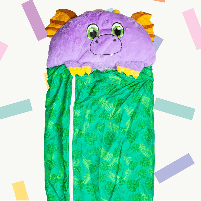 Plush Animal Cushion Sleeping Bag Dragon (135 X 50cm)