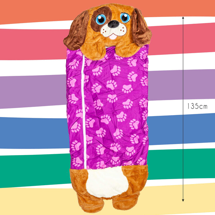 Plush Animal Cushion Sleeping Bag Dog (135 X 50cm)