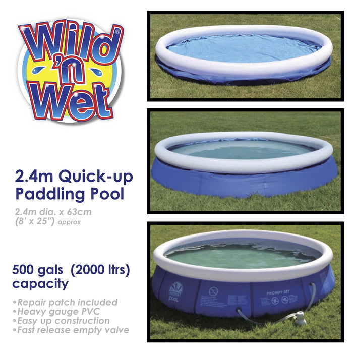 2.4m Jumbo Family Paddling Pool