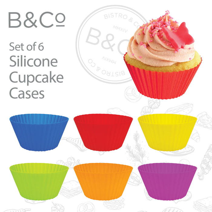 Air Fryer Silicone Cupcake Cases - Air Fryer Accessory - Multicolour