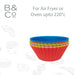 Air Fryer Silicone Cupcake Cases - Air Fryer Accessory - Multicolour